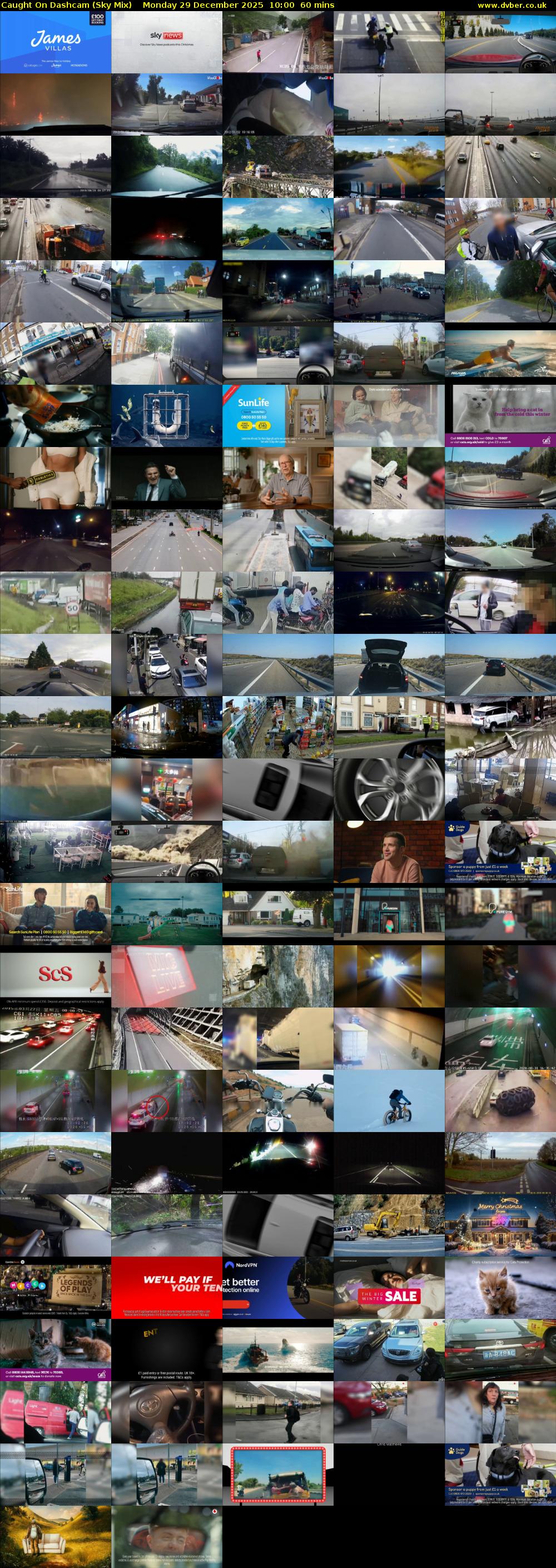 Caught On Dashcam (Sky Mix) Monday 29 December 2025 10:00 - 11:00
