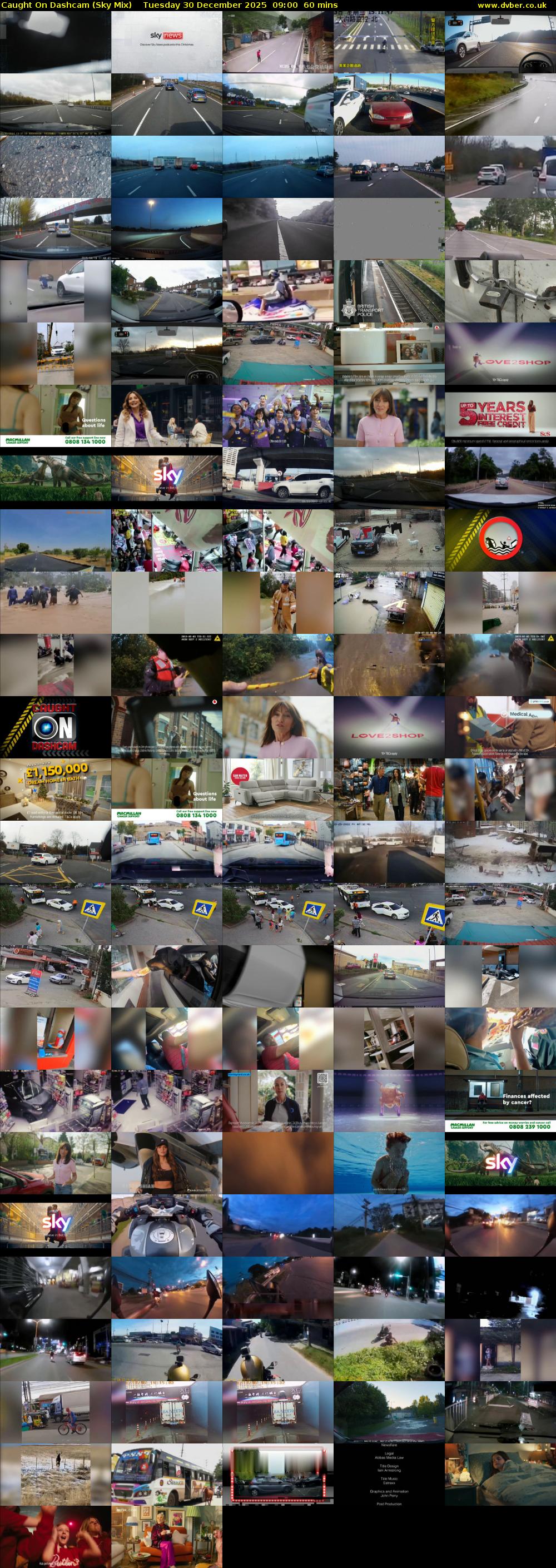 Caught On Dashcam (Sky Mix) Tuesday 30 December 2025 09:00 - 10:00