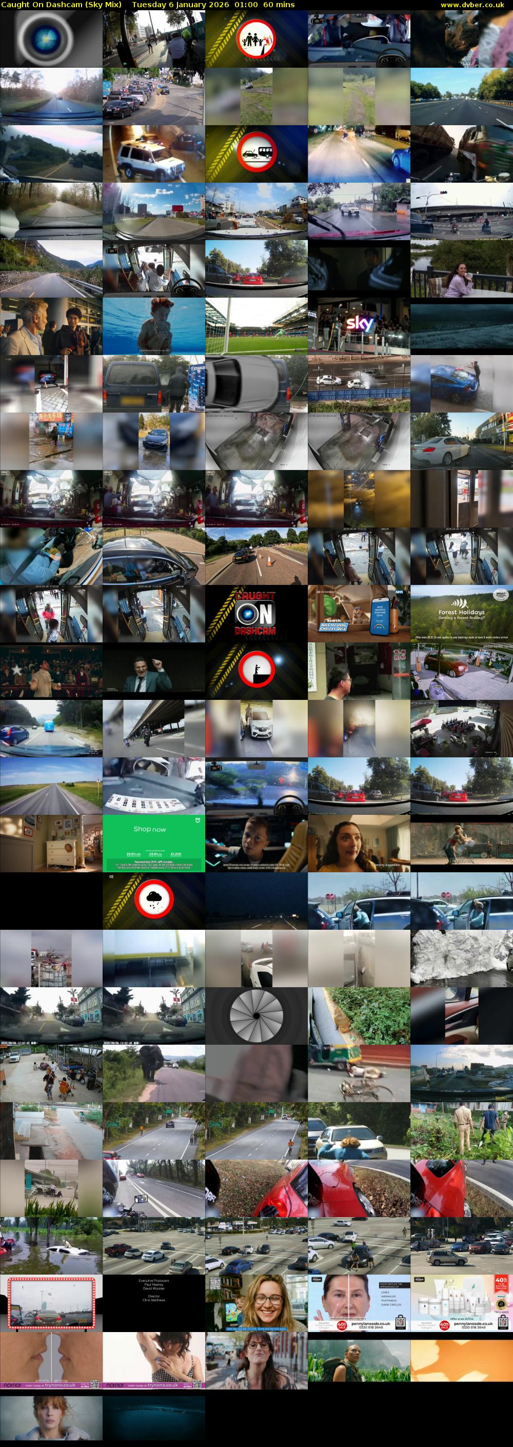 Caught On Dashcam (Sky Mix) Tuesday 6 January 2026 01:00 - 02:00