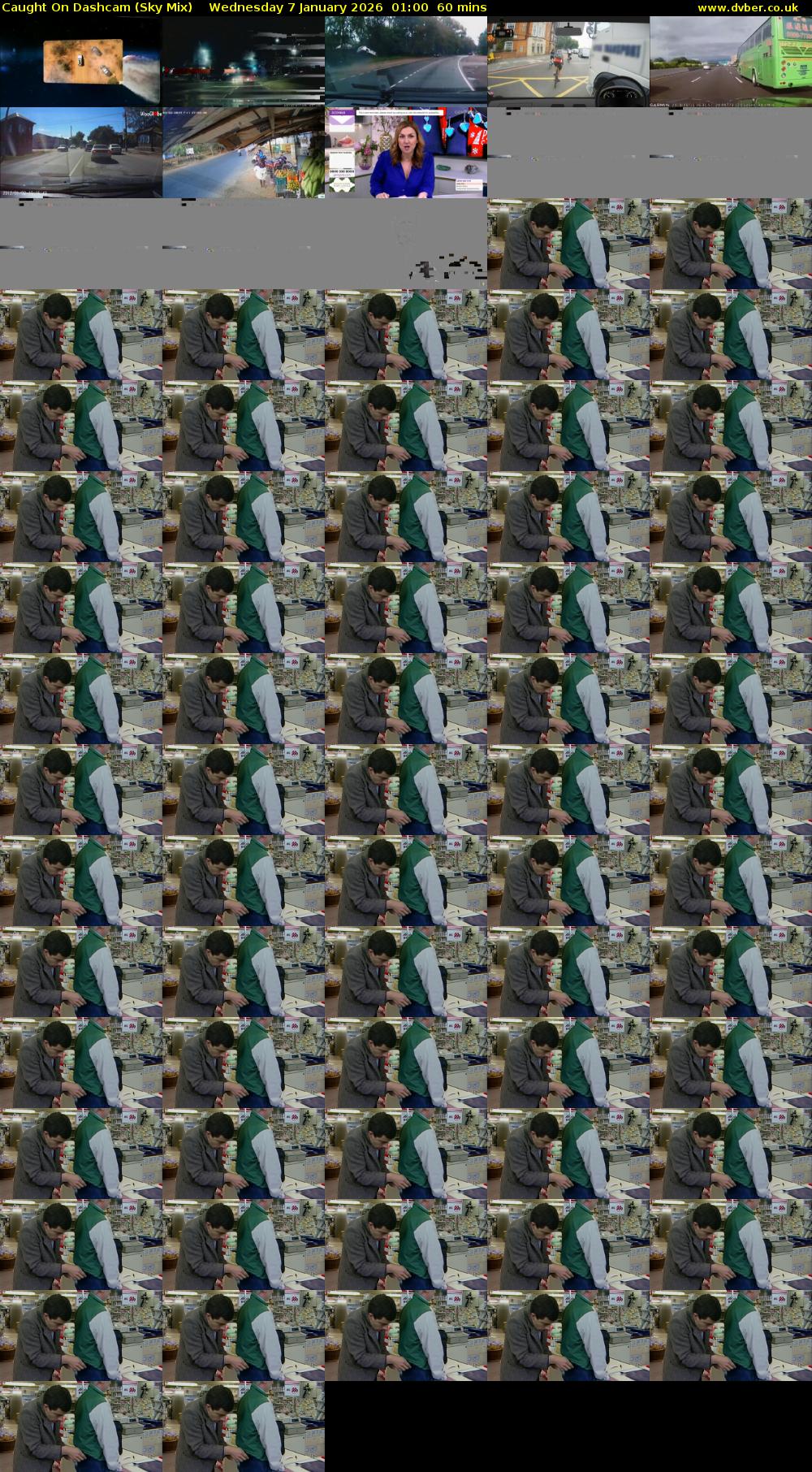 Caught On Dashcam (Sky Mix) Wednesday 7 January 2026 01:00 - 02:00