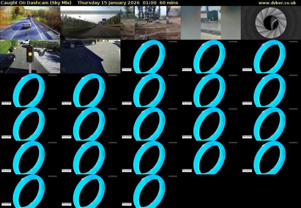 Caught On Dashcam (Sky Mix) Thursday 15 January 2026 01:00 - 02:00