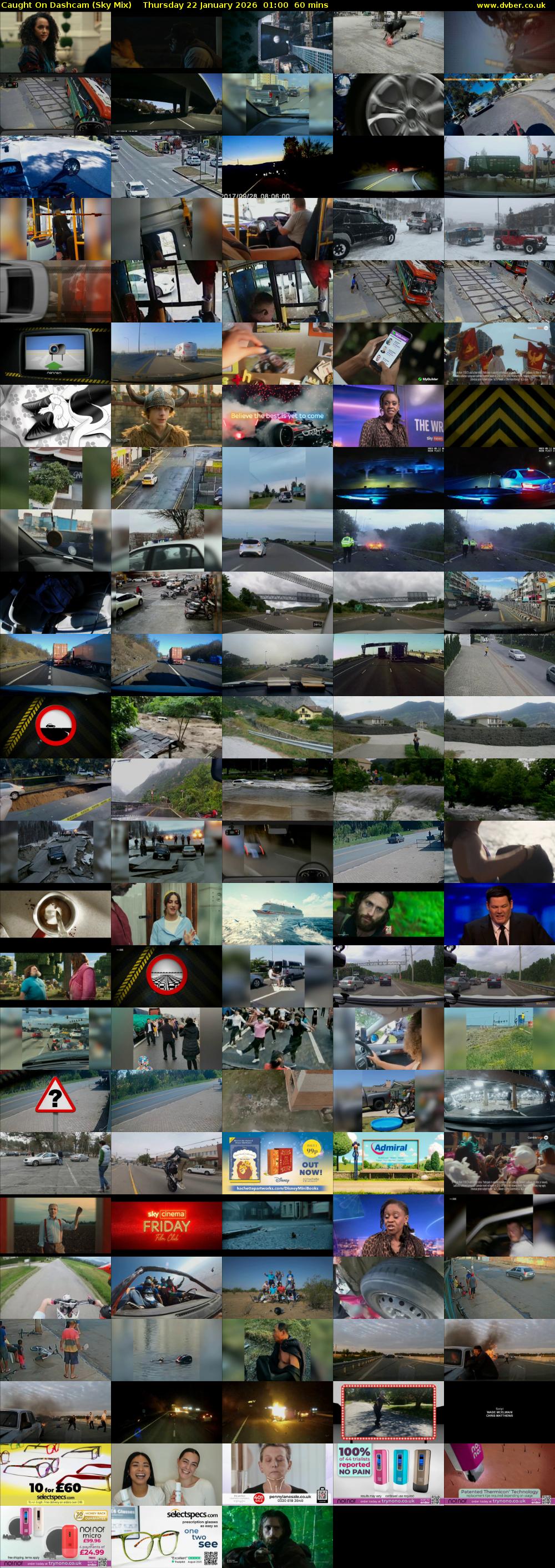 Caught On Dashcam (Sky Mix) Thursday 22 January 2026 01:00 - 02:00