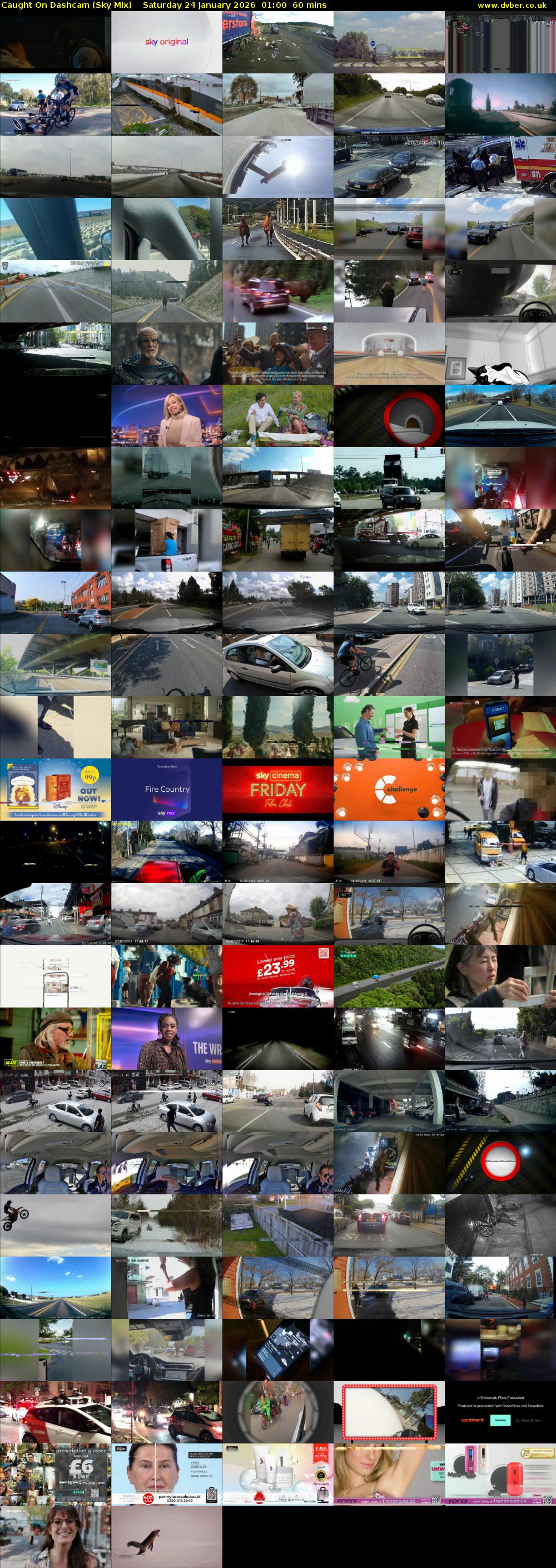 Caught On Dashcam (Sky Mix) Saturday 24 January 2026 01:00 - 02:00