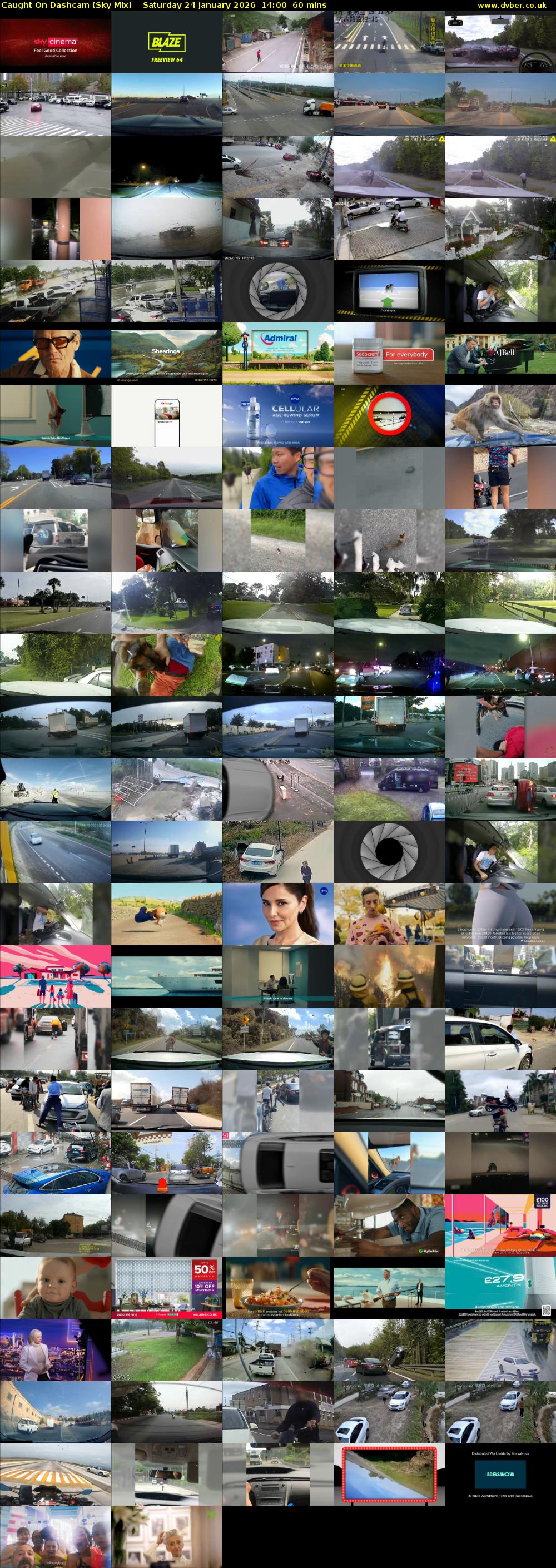 Caught On Dashcam (Sky Mix) Saturday 24 January 2026 14:00 - 15:00