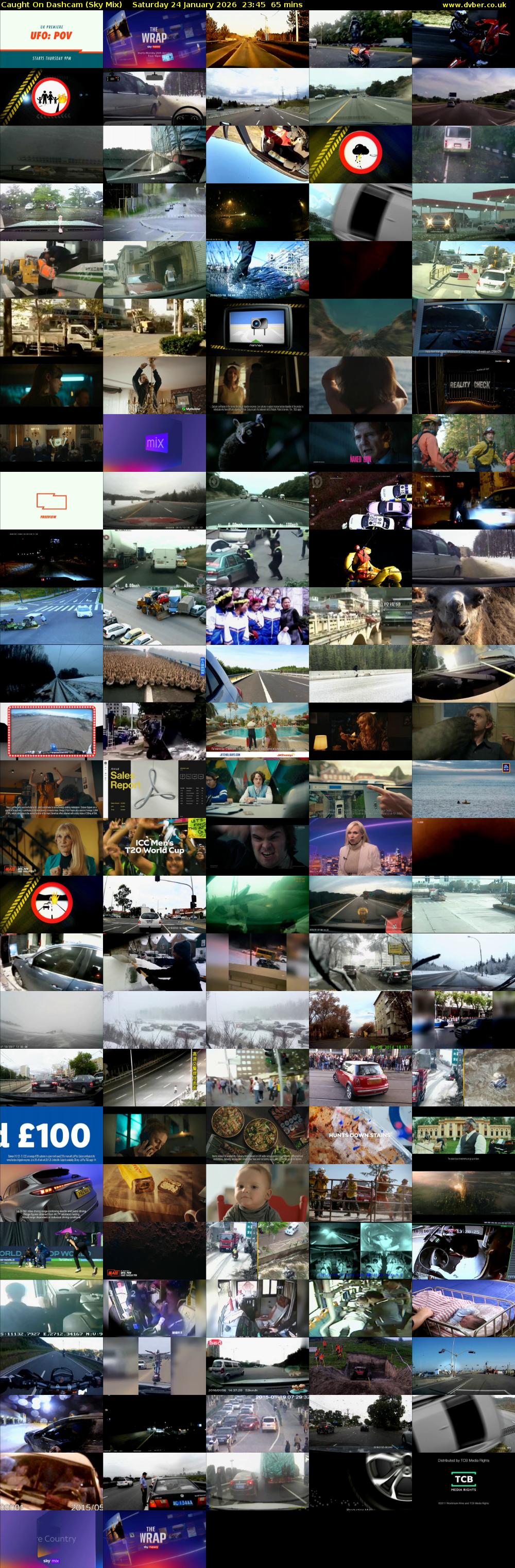 Caught On Dashcam (Sky Mix) Saturday 24 January 2026 23:45 - 00:50