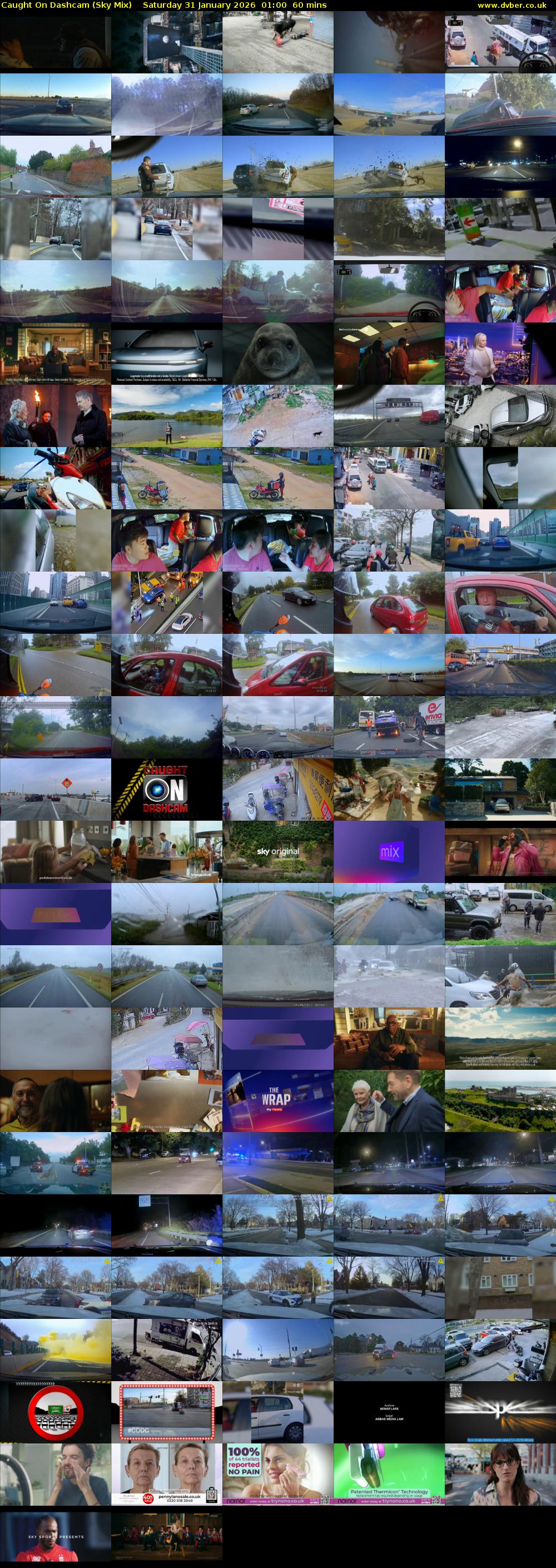 Caught On Dashcam (Sky Mix) Saturday 31 January 2026 01:00 - 02:00
