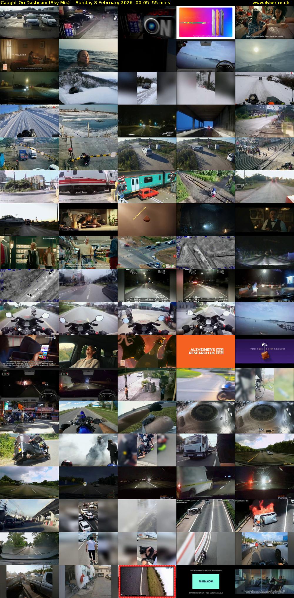 Caught On Dashcam (Sky Mix) Sunday 8 February 2026 00:05 - 01:00