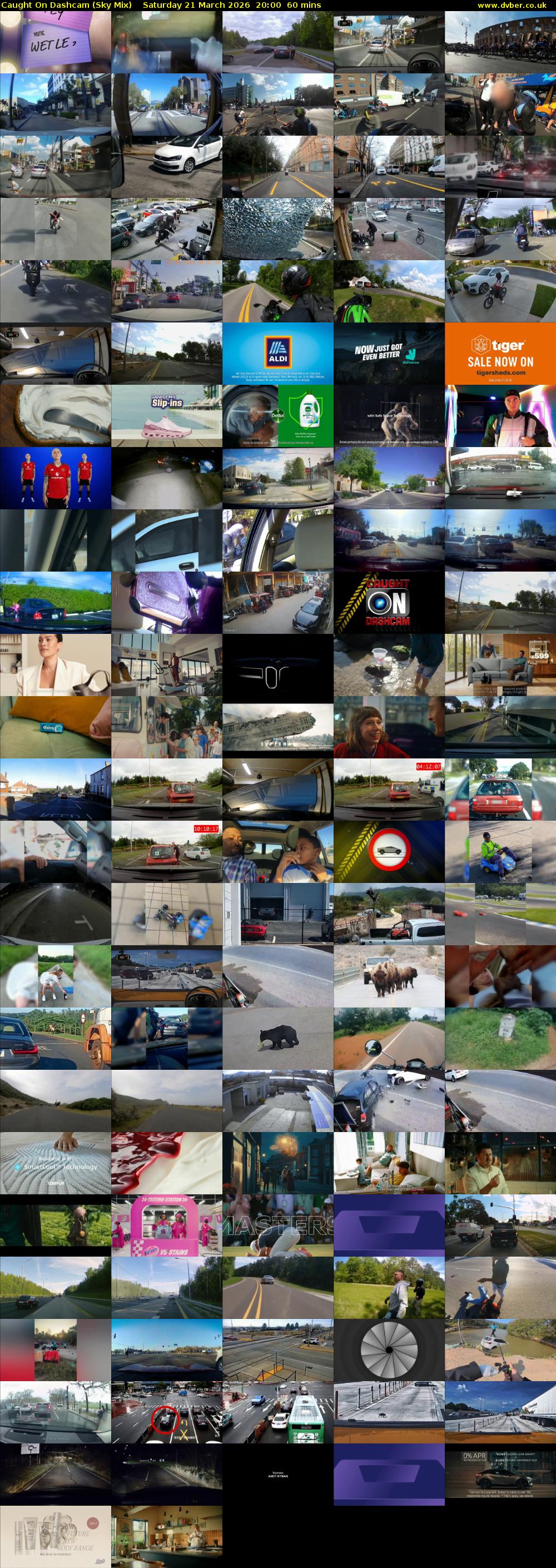 Caught On Dashcam (Sky Mix) Saturday 21 March 2026 20:00 - 21:00