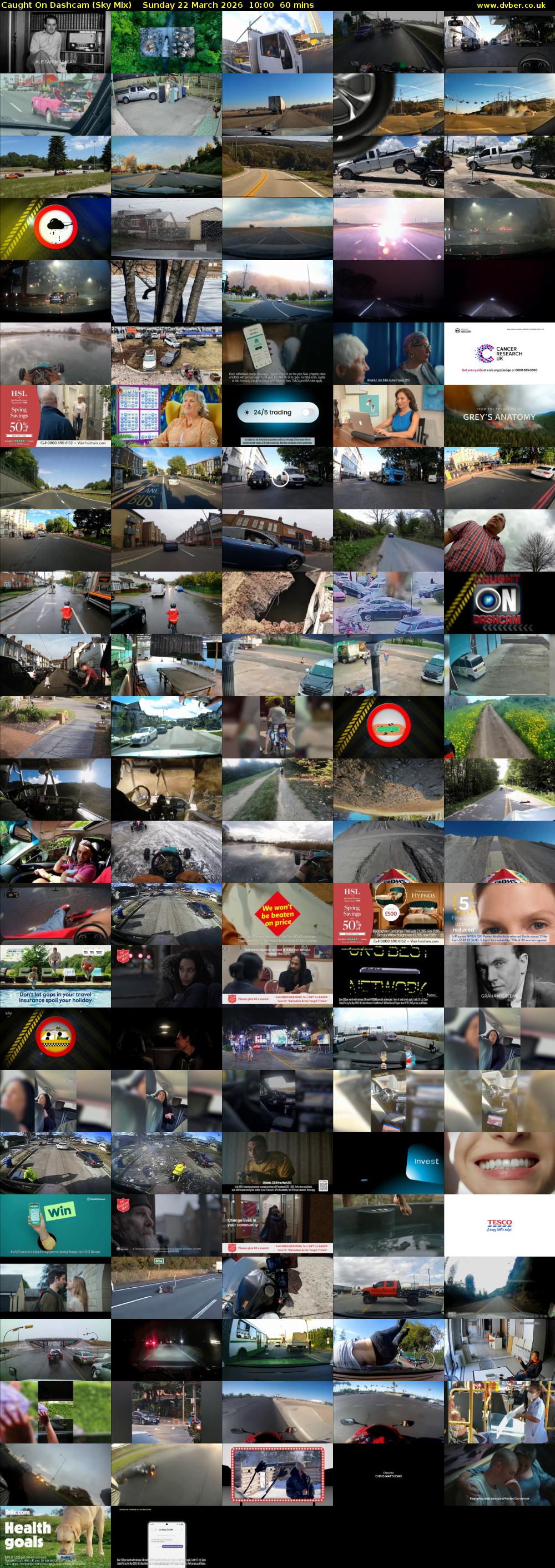 Caught On Dashcam (Sky Mix) Sunday 22 March 2026 10:00 - 11:00