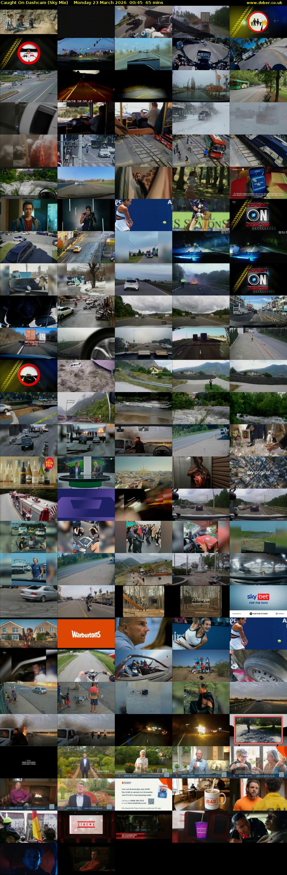 Caught On Dashcam (Sky Mix) Monday 23 March 2026 00:45 - 01:50