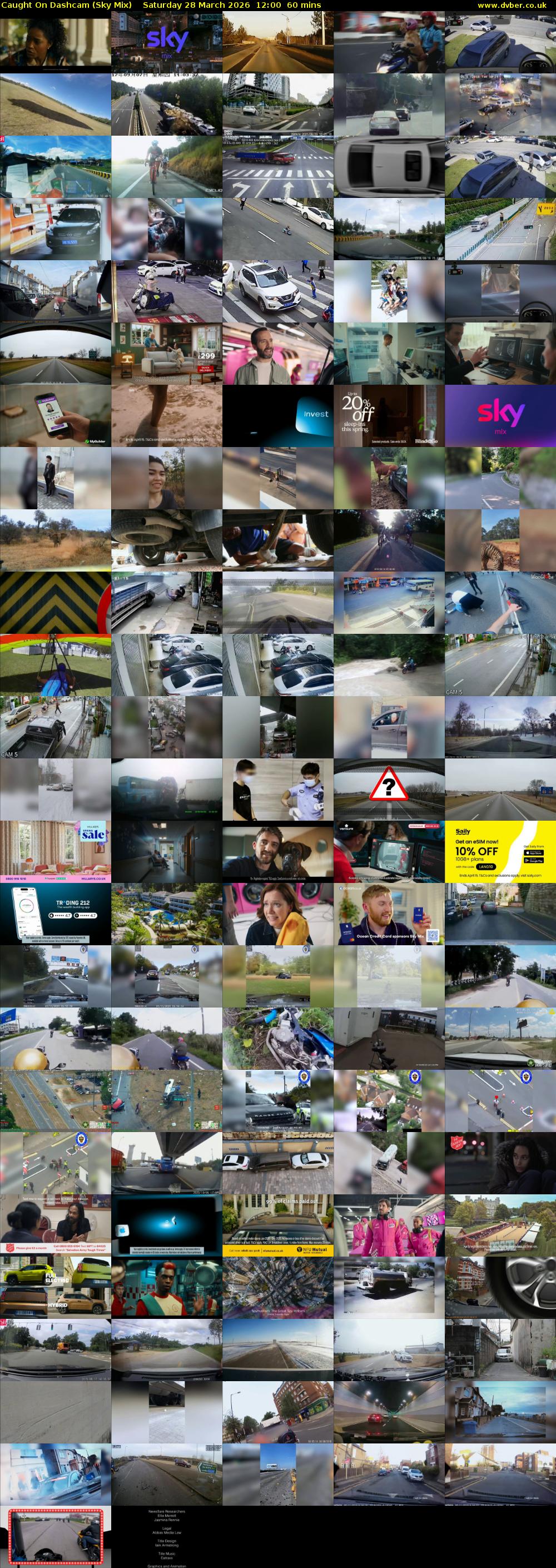 Caught On Dashcam (Sky Mix) Saturday 28 March 2026 12:00 - 13:00