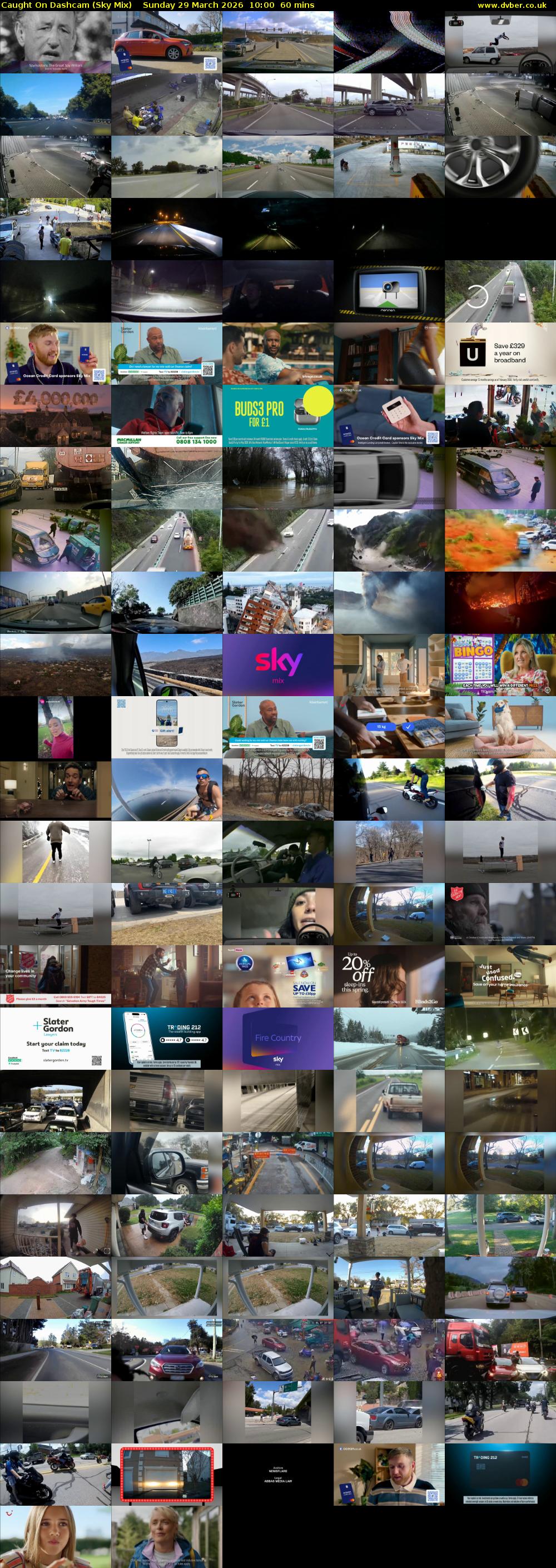 Caught On Dashcam (Sky Mix) Sunday 29 March 2026 10:00 - 11:00