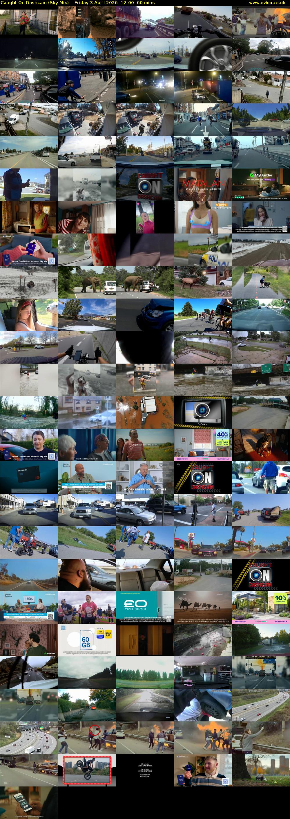 Caught On Dashcam (Sky Mix) Friday 3 April 2026 12:00 - 13:00