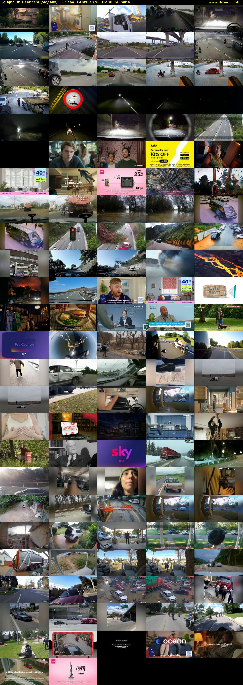 Caught On Dashcam (Sky Mix) Friday 3 April 2026 15:00 - 16:00