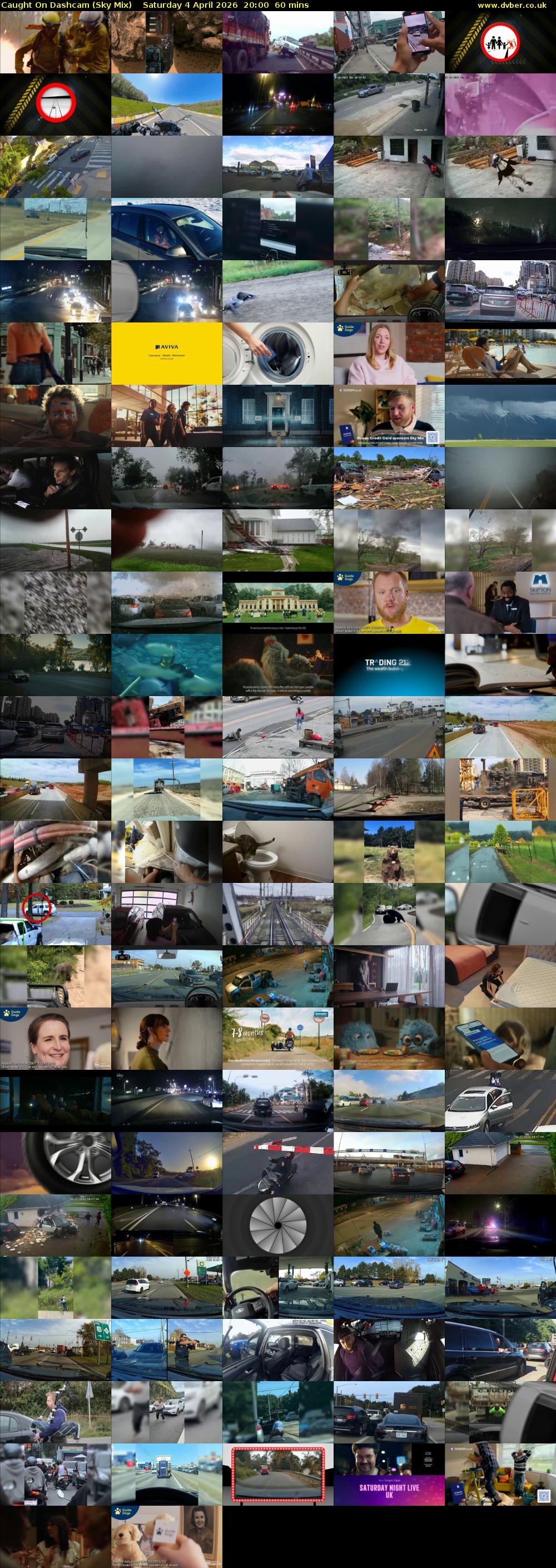 Caught On Dashcam (Sky Mix) Saturday 4 April 2026 20:00 - 21:00