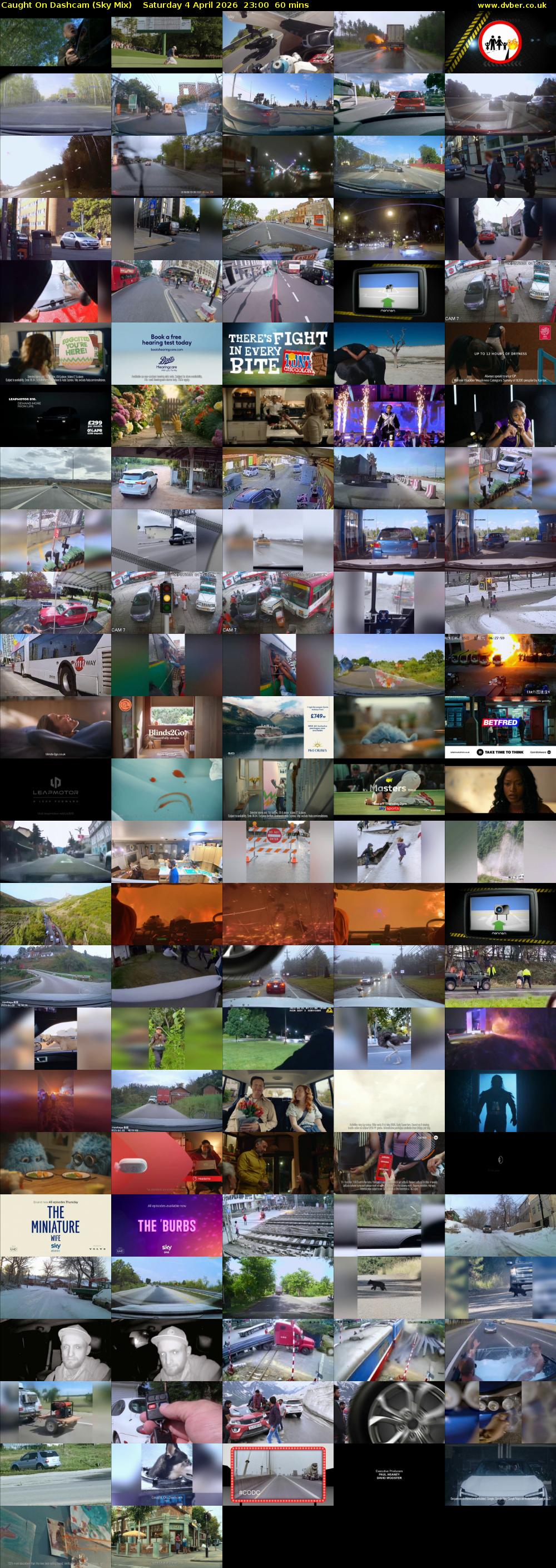 Caught On Dashcam (Sky Mix) Saturday 4 April 2026 23:00 - 00:00