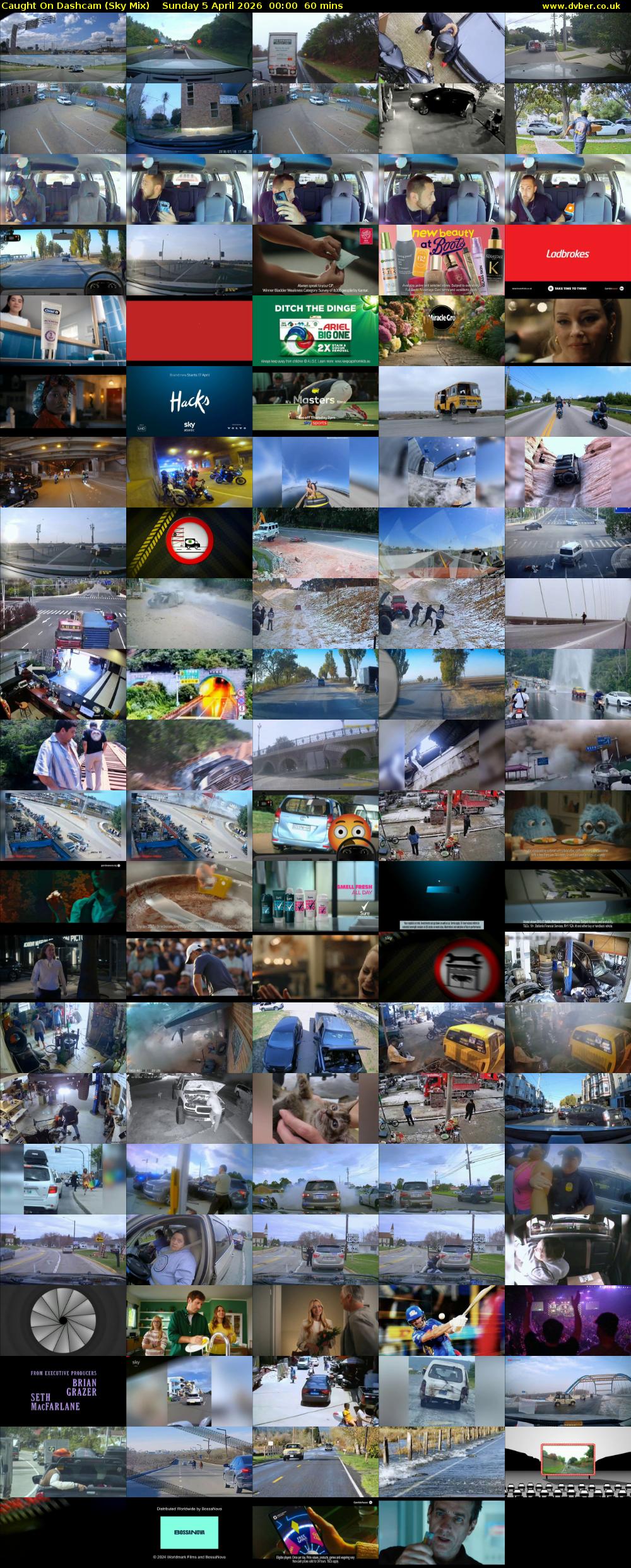 Caught On Dashcam (Sky Mix) Sunday 5 April 2026 00:00 - 01:00