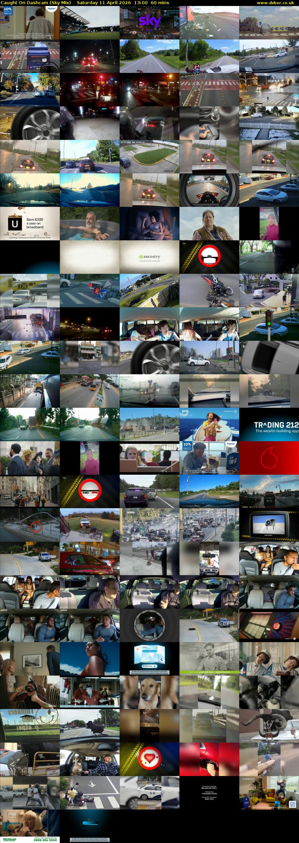 Caught On Dashcam (Sky Mix) Saturday 11 April 2026 13:00 - 14:00