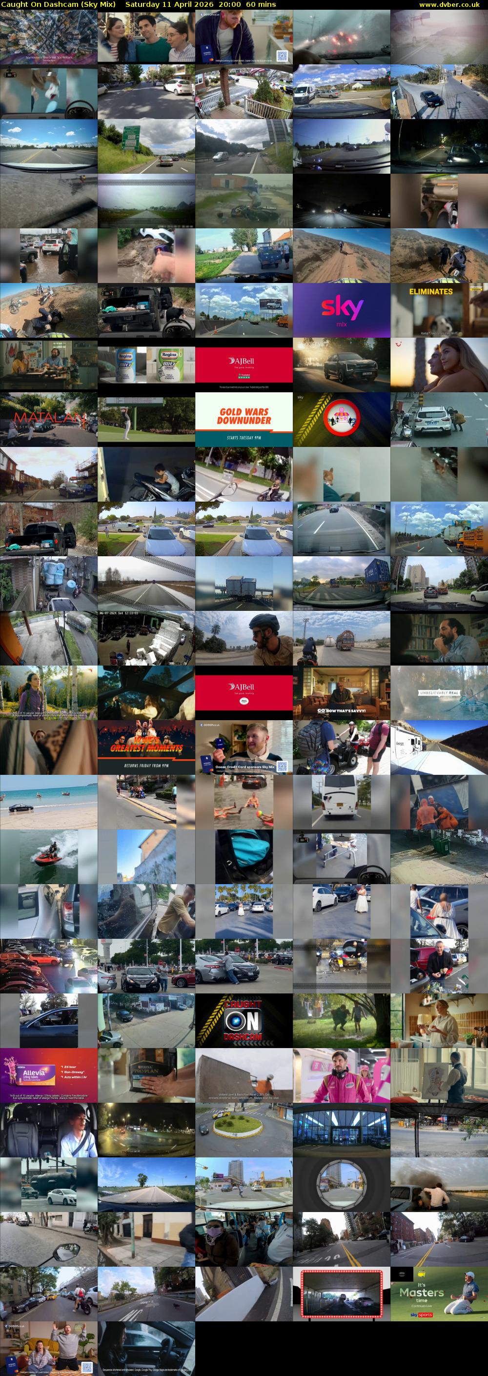 Caught On Dashcam (Sky Mix) Saturday 11 April 2026 20:00 - 21:00