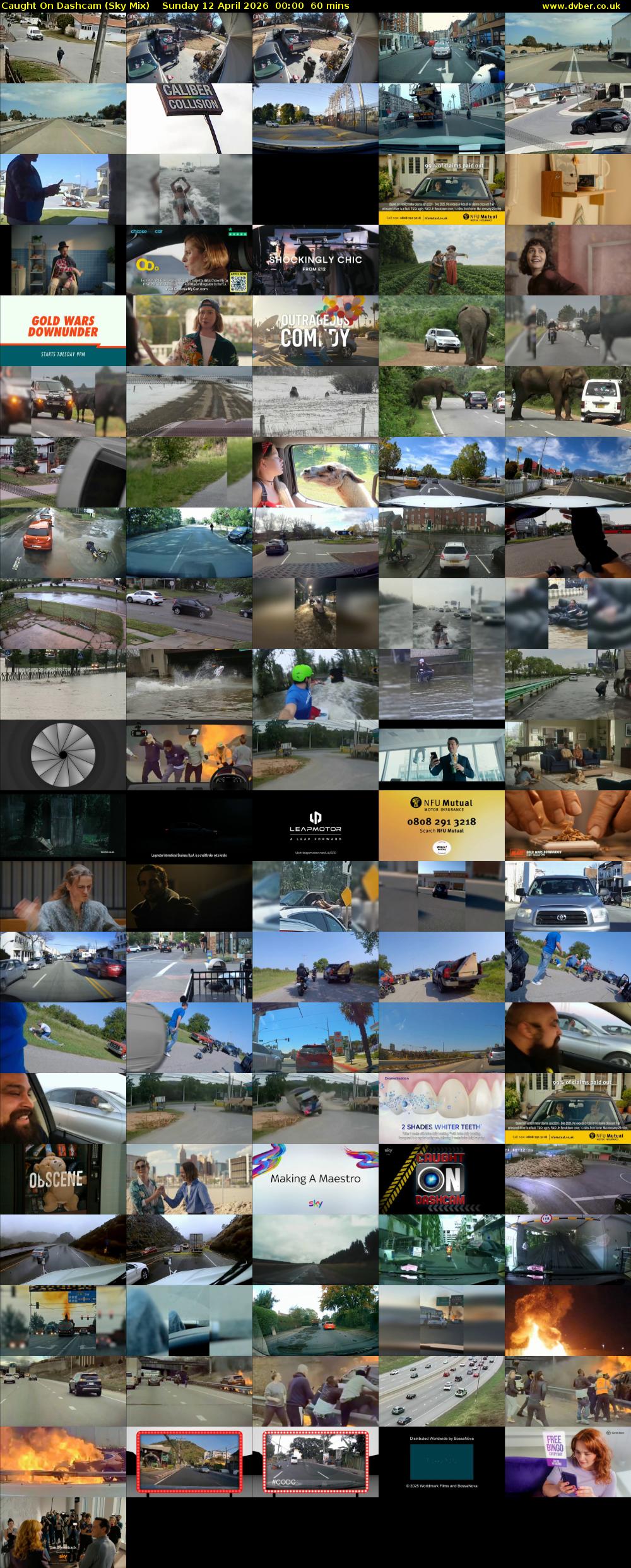Caught On Dashcam (Sky Mix) Sunday 12 April 2026 00:00 - 01:00
