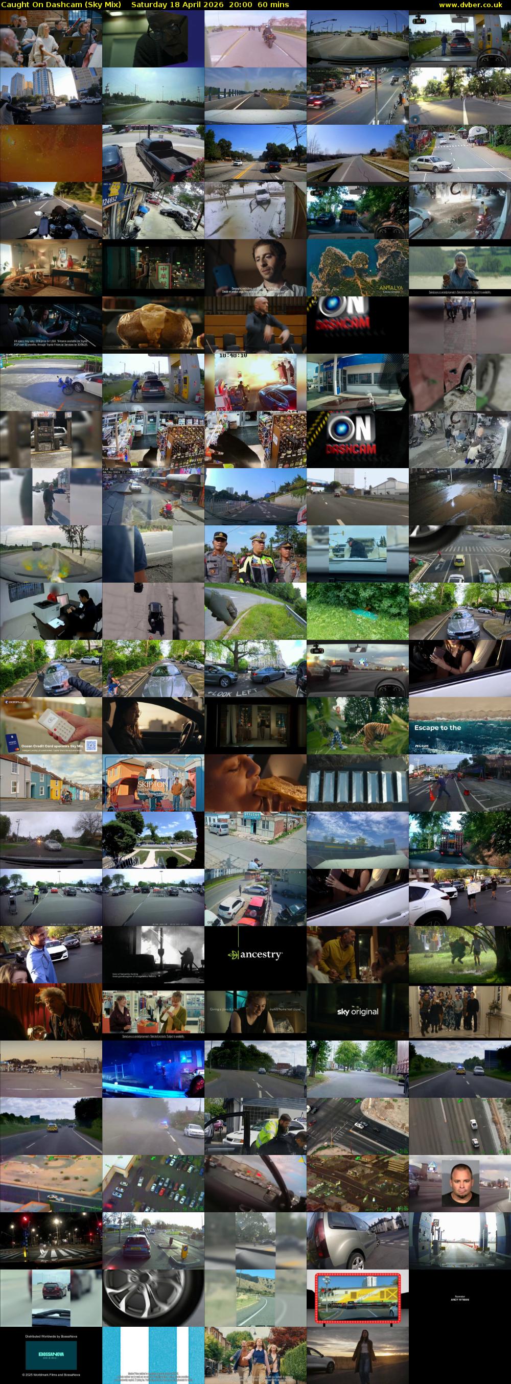 Caught On Dashcam (Sky Mix) Saturday 18 April 2026 20:00 - 21:00