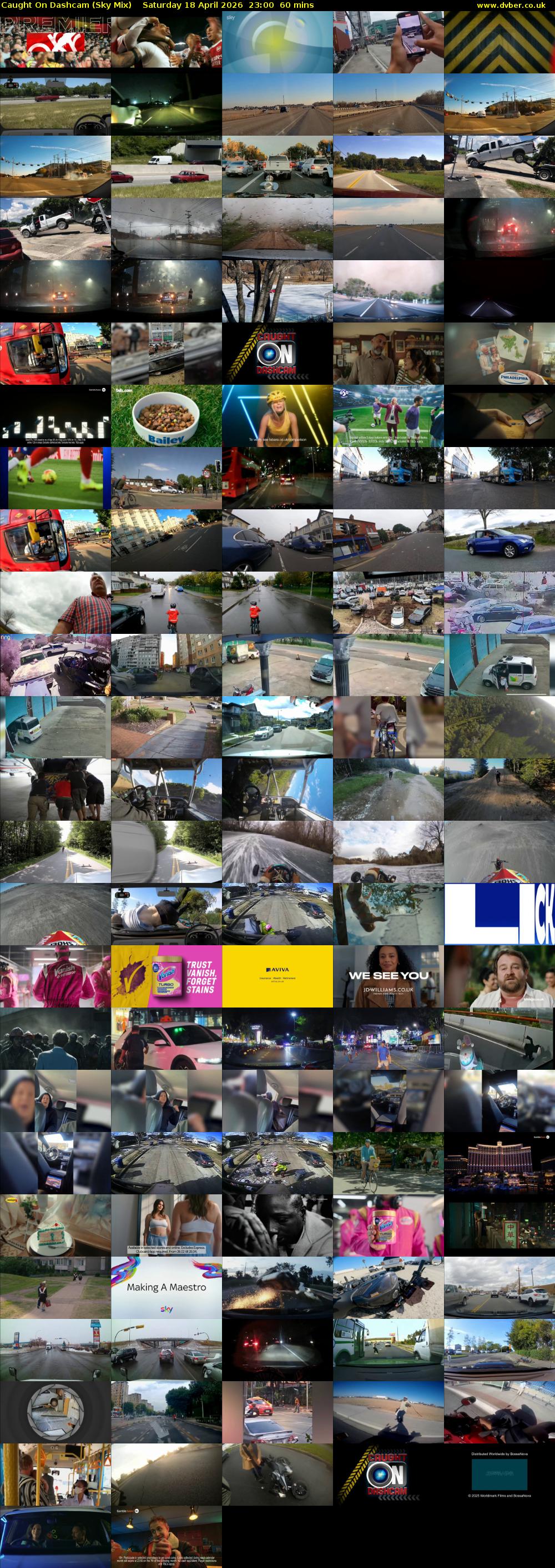 Caught On Dashcam (Sky Mix) Saturday 18 April 2026 23:00 - 00:00