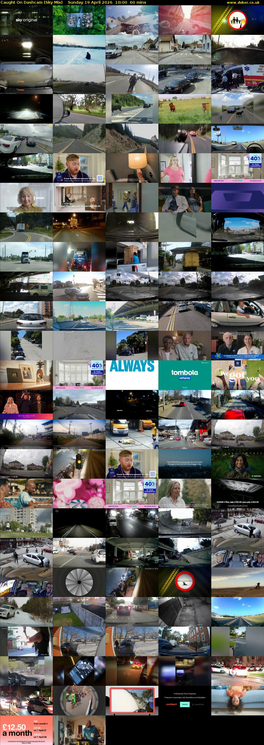 Caught On Dashcam (Sky Mix) Sunday 19 April 2026 10:00 - 11:00