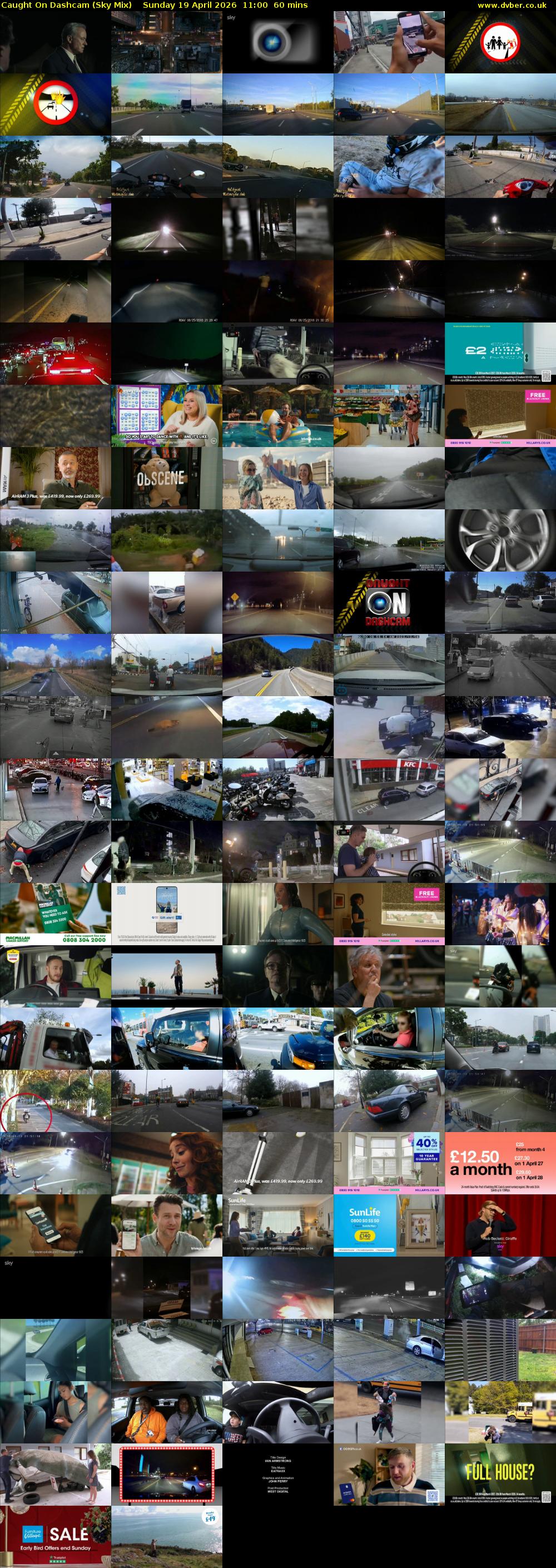 Caught On Dashcam (Sky Mix) Sunday 19 April 2026 11:00 - 12:00
