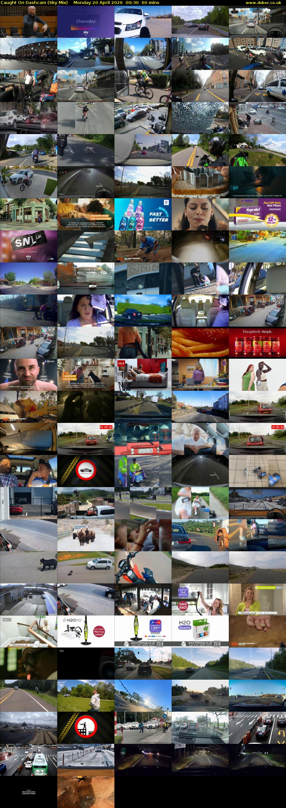Caught On Dashcam (Sky Mix) Monday 20 April 2026 00:30 - 01:30