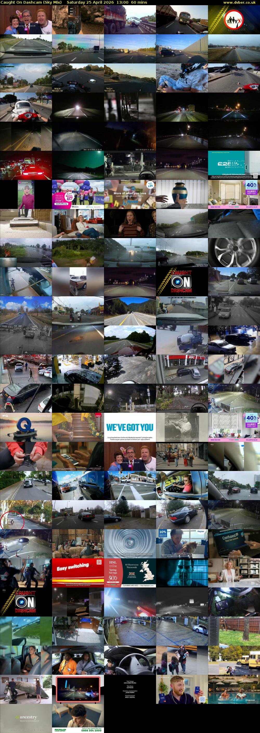 Caught On Dashcam (Sky Mix) Saturday 25 April 2026 13:00 - 14:00