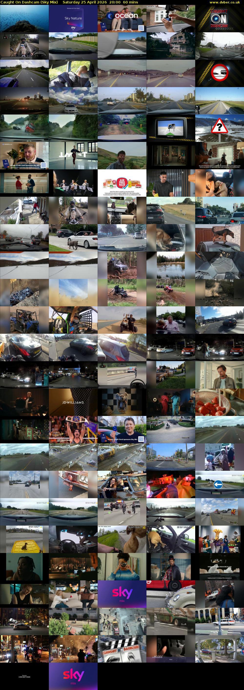 Caught On Dashcam (Sky Mix) Saturday 25 April 2026 20:00 - 21:00