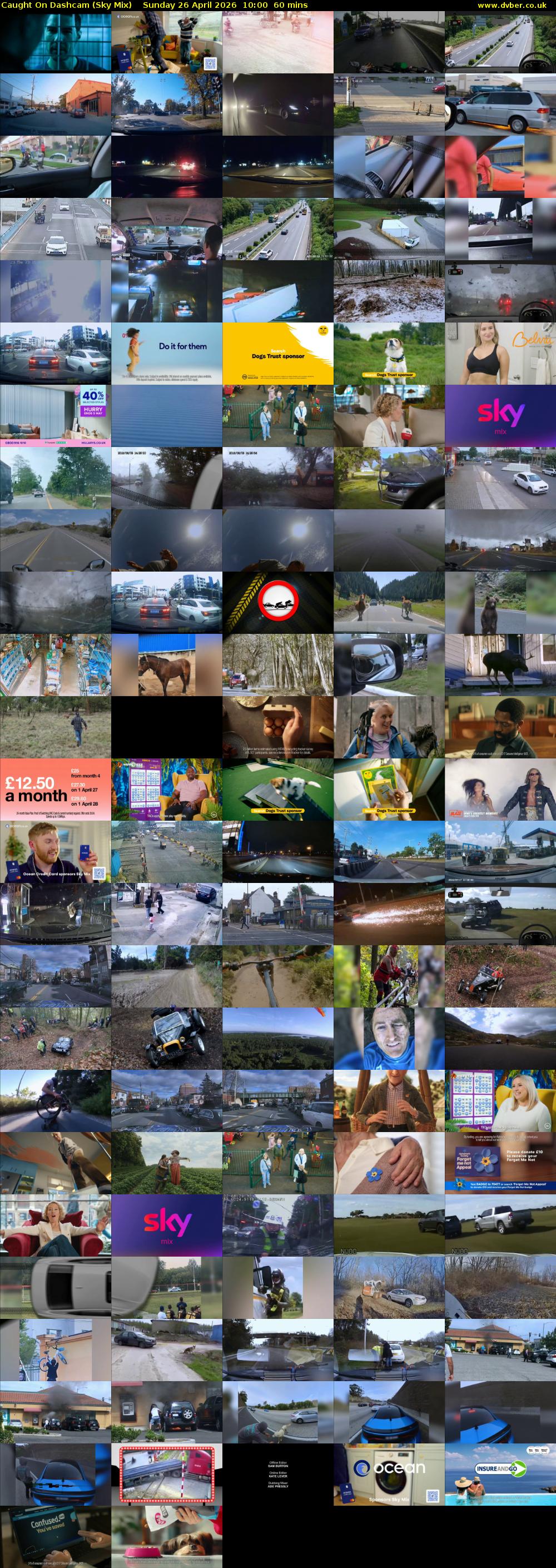 Caught On Dashcam (Sky Mix) Sunday 26 April 2026 10:00 - 11:00