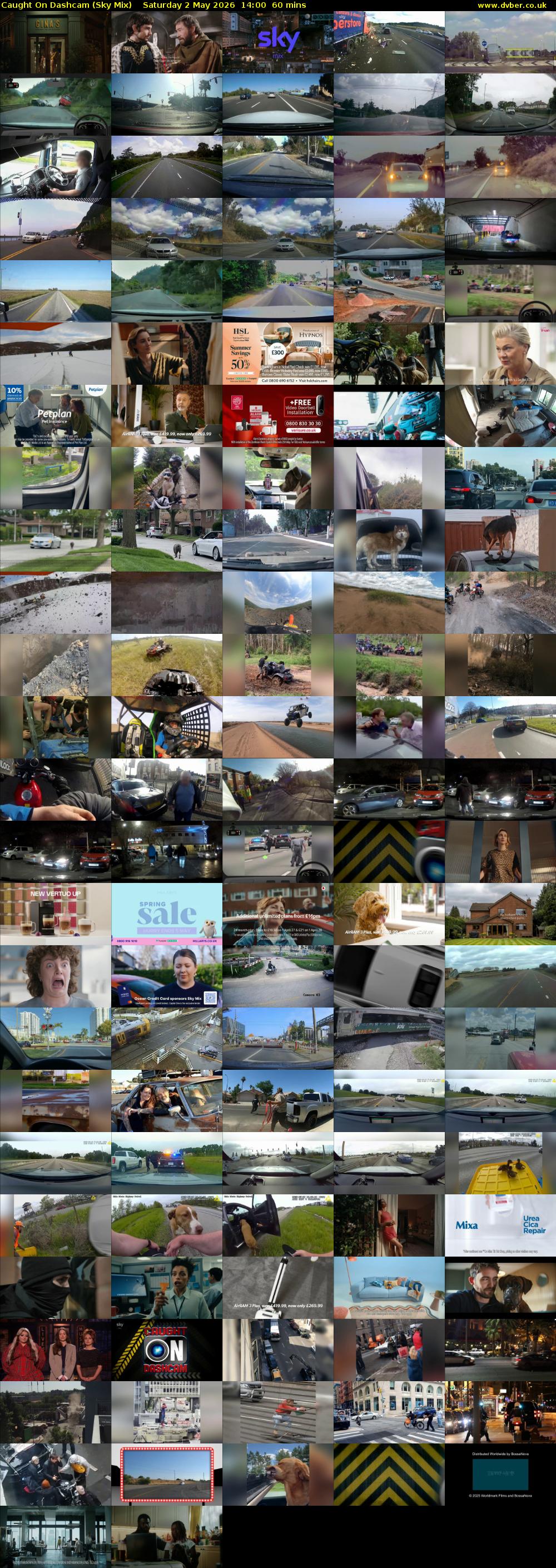 Caught On Dashcam (Sky Mix) Saturday 2 May 2026 14:00 - 15:00