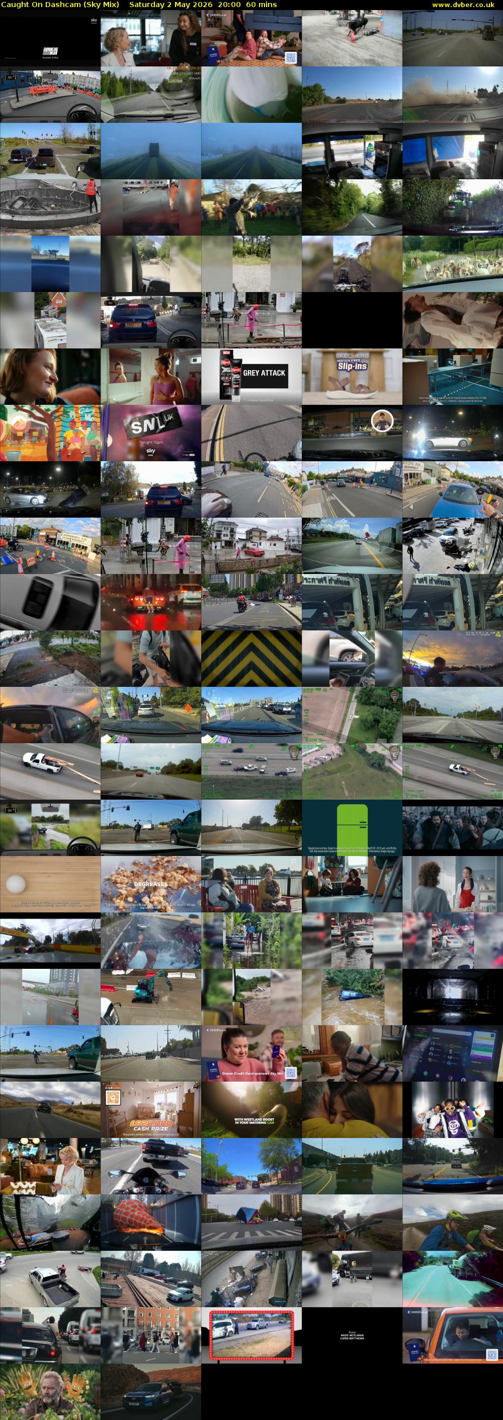 Caught On Dashcam (Sky Mix) Saturday 2 May 2026 20:00 - 21:00