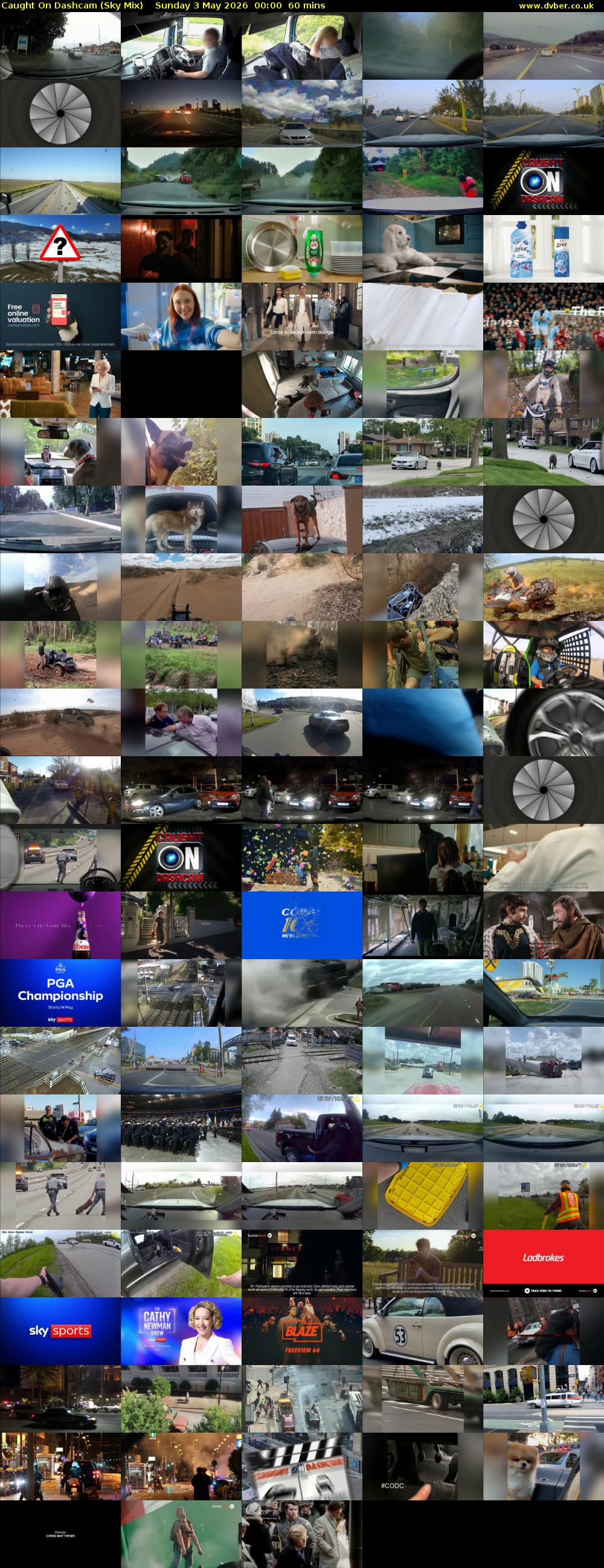 Caught On Dashcam (Sky Mix) Sunday 3 May 2026 00:00 - 01:00