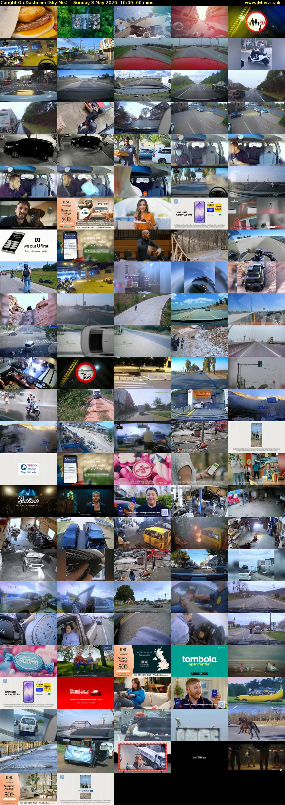 Caught On Dashcam (Sky Mix) Sunday 3 May 2026 10:00 - 11:00
