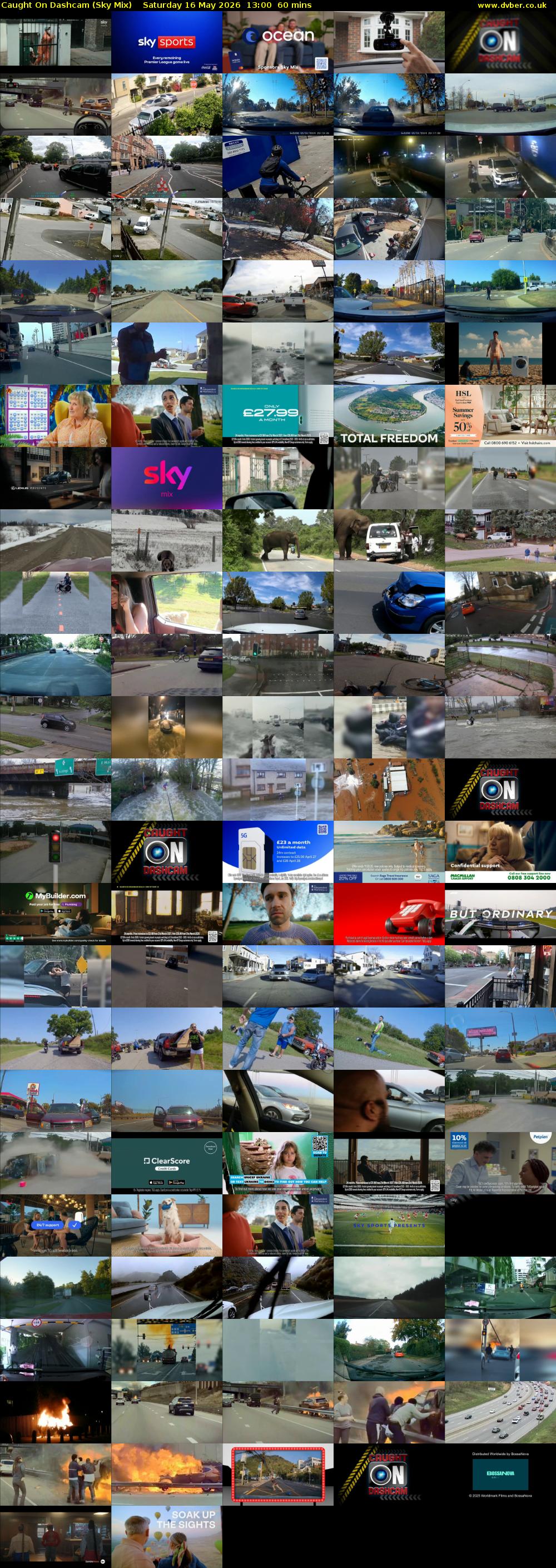 Caught On Dashcam (Sky Mix) Saturday 16 May 2026 13:00 - 14:00