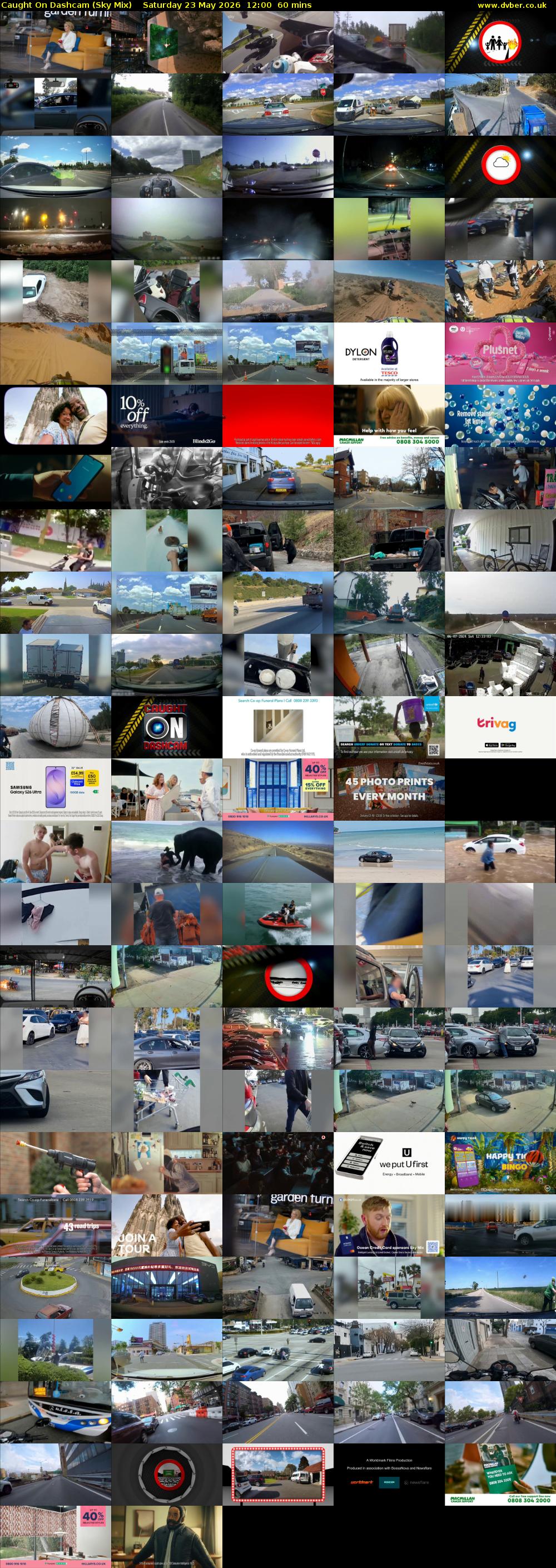 Caught On Dashcam (Sky Mix) Saturday 23 May 2026 12:00 - 13:00