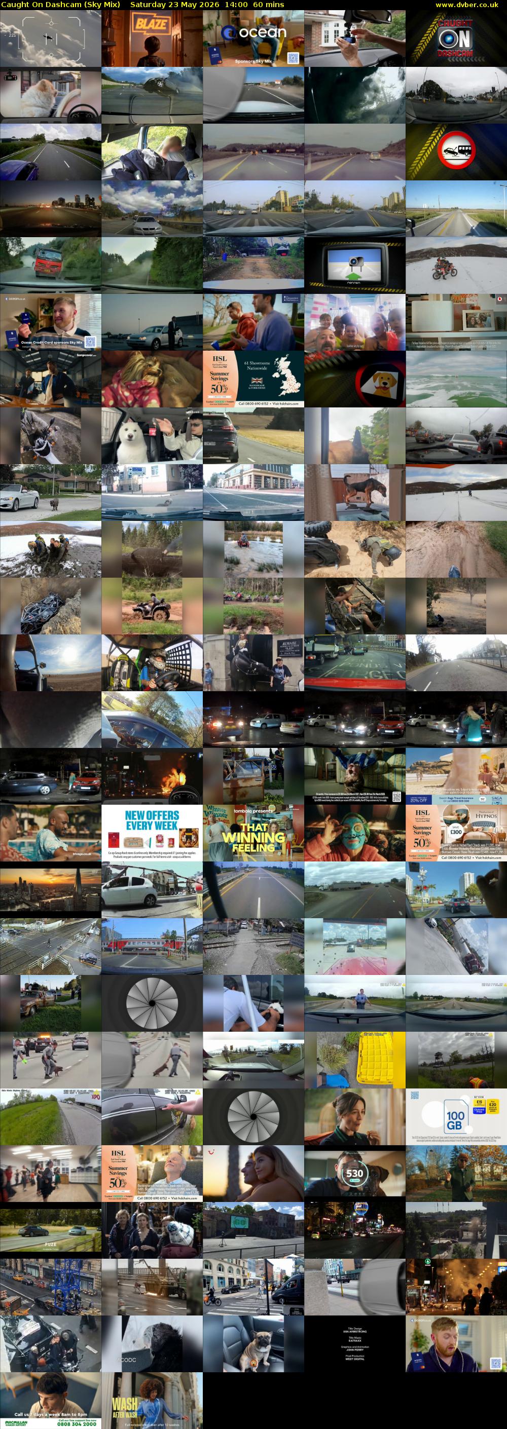 Caught On Dashcam (Sky Mix) Saturday 23 May 2026 14:00 - 15:00