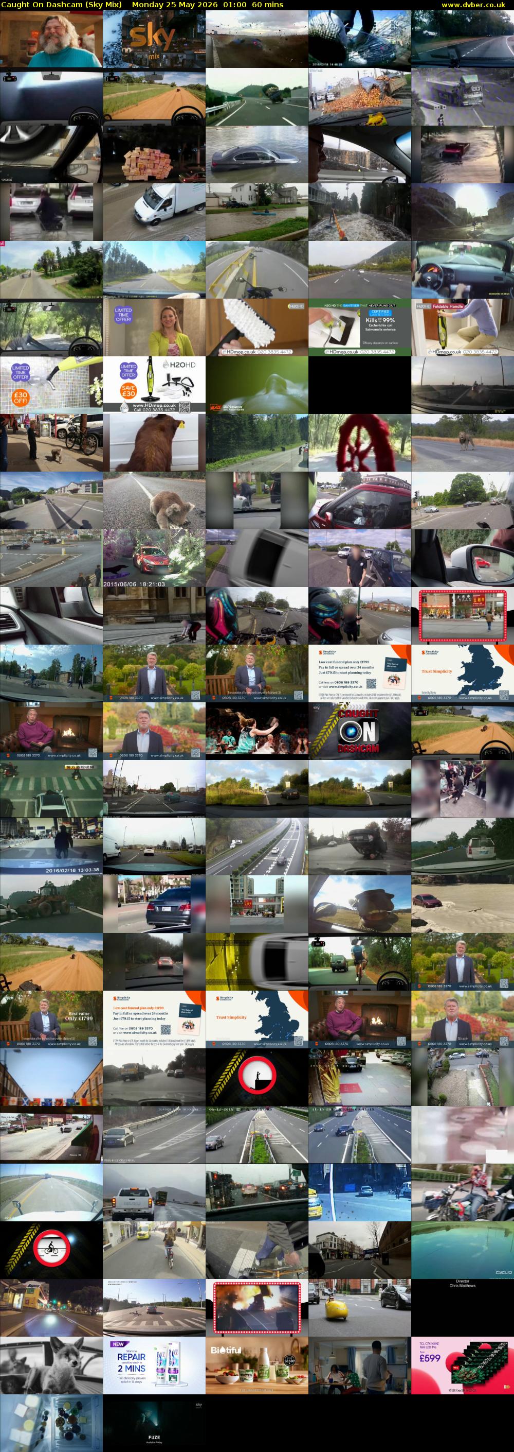 Caught On Dashcam (Sky Mix) Monday 25 May 2026 01:00 - 02:00