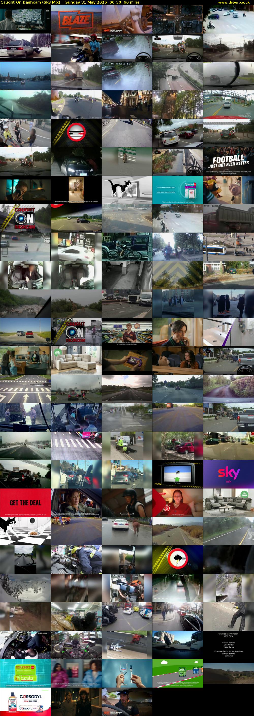Caught On Dashcam (Sky Mix) Sunday 31 May 2026 00:30 - 01:30