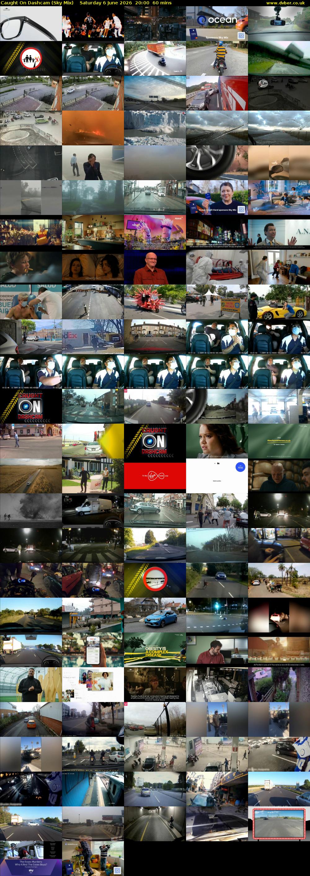 Caught On Dashcam (Sky Mix) Saturday 6 June 2026 20:00 - 21:00