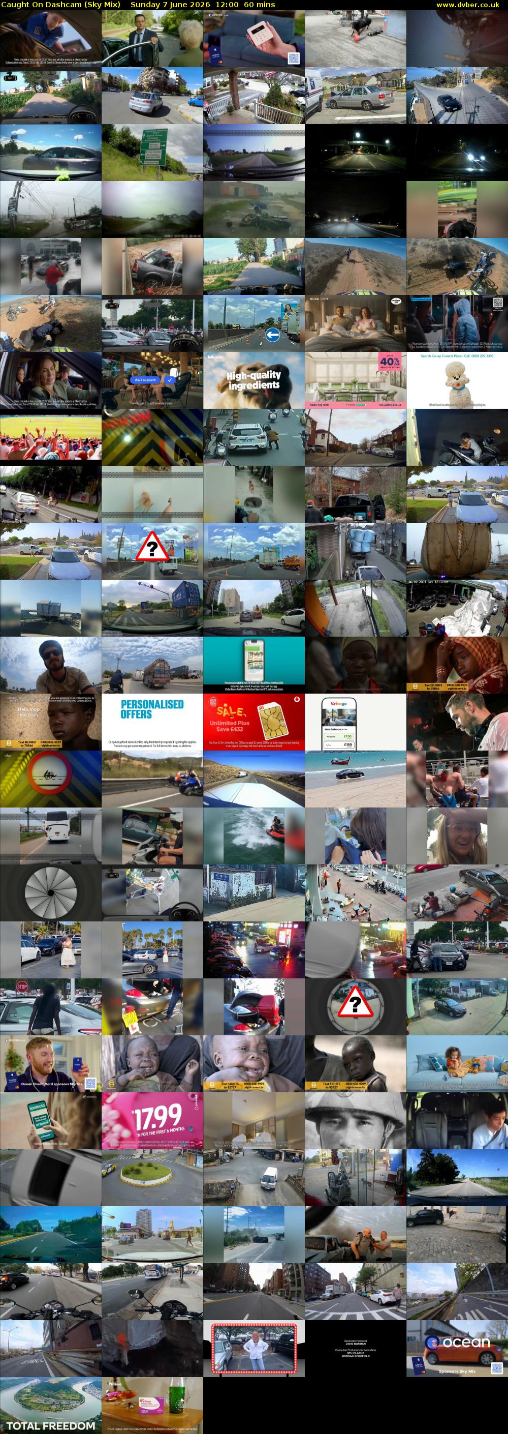Caught On Dashcam (Sky Mix) Sunday 7 June 2026 12:00 - 13:00
