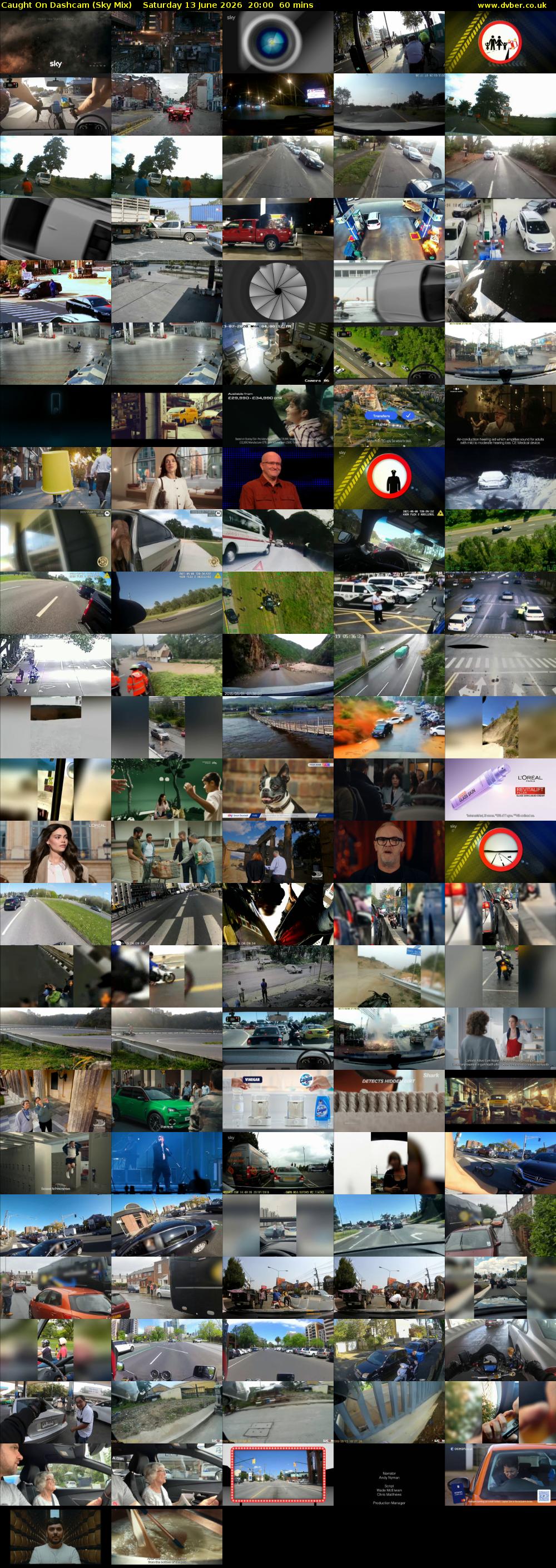 Caught On Dashcam (Sky Mix) Saturday 13 June 2026 20:00 - 21:00