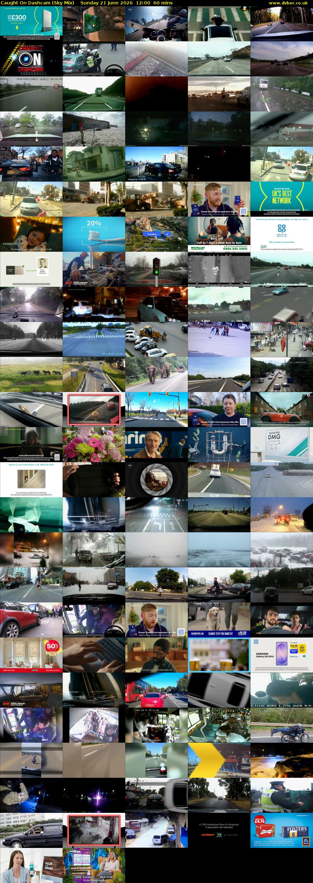 Caught On Dashcam (Sky Mix) Sunday 21 June 2026 12:00 - 13:00
