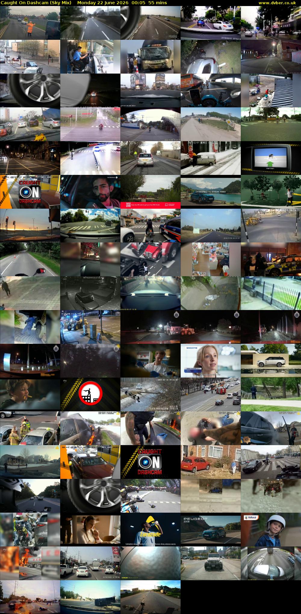 Caught On Dashcam (Sky Mix) Monday 22 June 2026 00:05 - 01:00