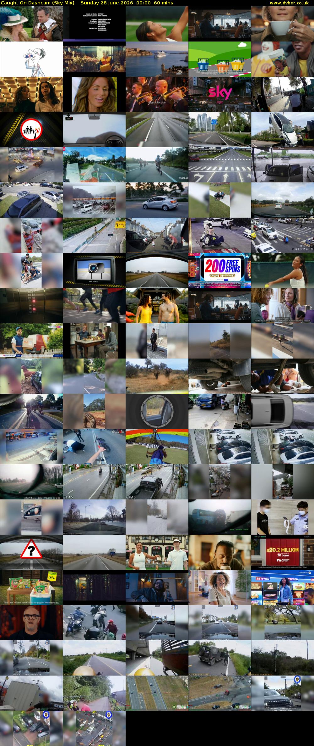 Caught On Dashcam (Sky Mix) Sunday 28 June 2026 00:00 - 01:00