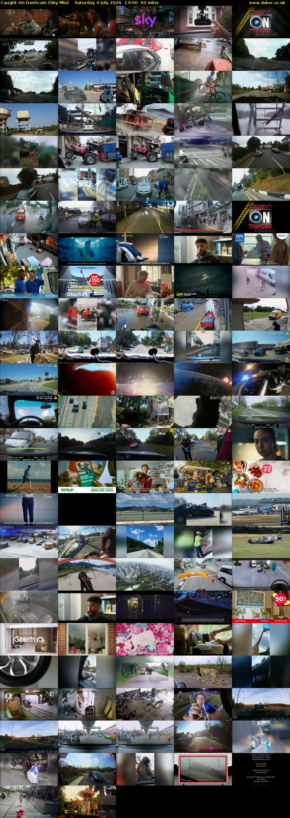 Caught On Dashcam (Sky Mix) Saturday 4 July 2026 13:00 - 14:00