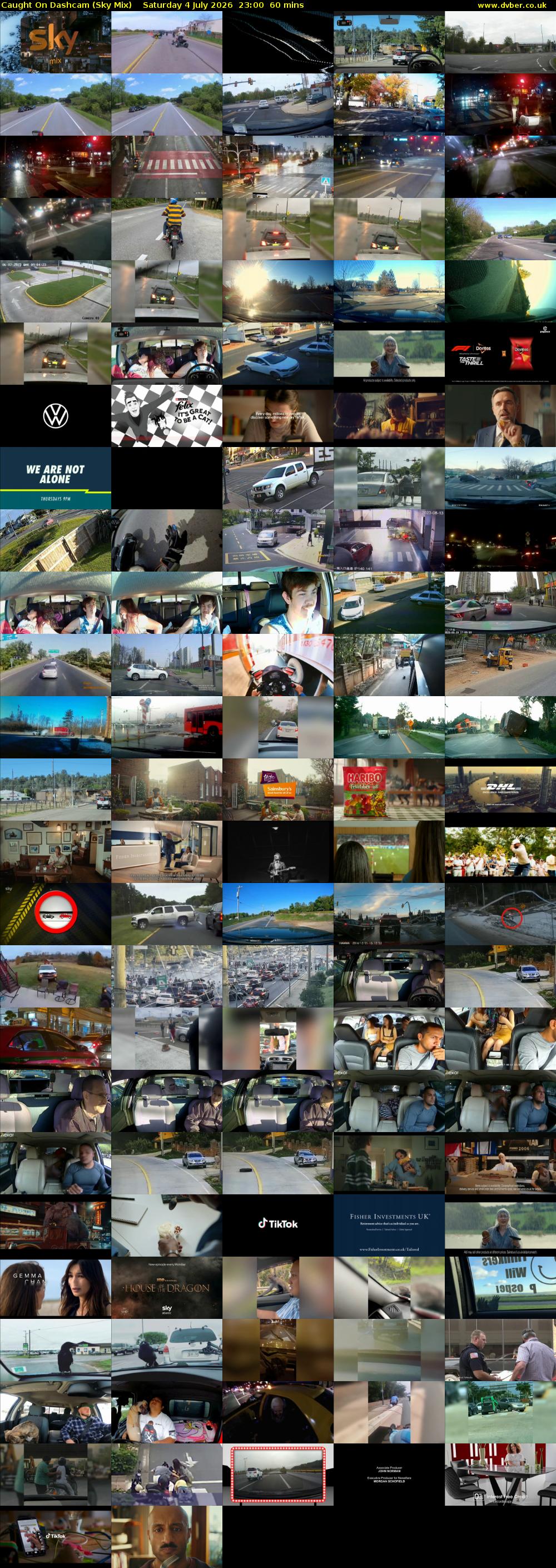 Caught On Dashcam (Sky Mix) Saturday 4 July 2026 23:00 - 00:00