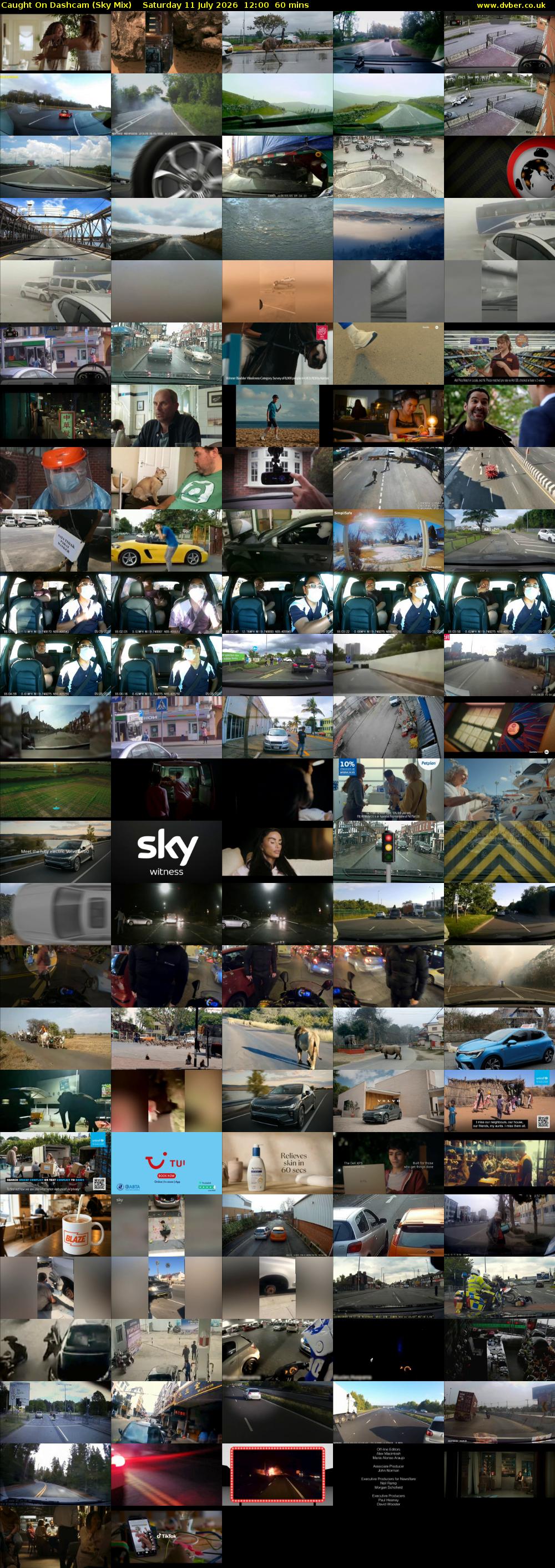 Caught On Dashcam (Sky Mix) Saturday 11 July 2026 12:00 - 13:00